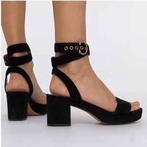 Coach - Suede Wrap Sandals